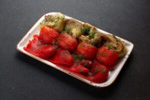 Овощи запеченные на мангале